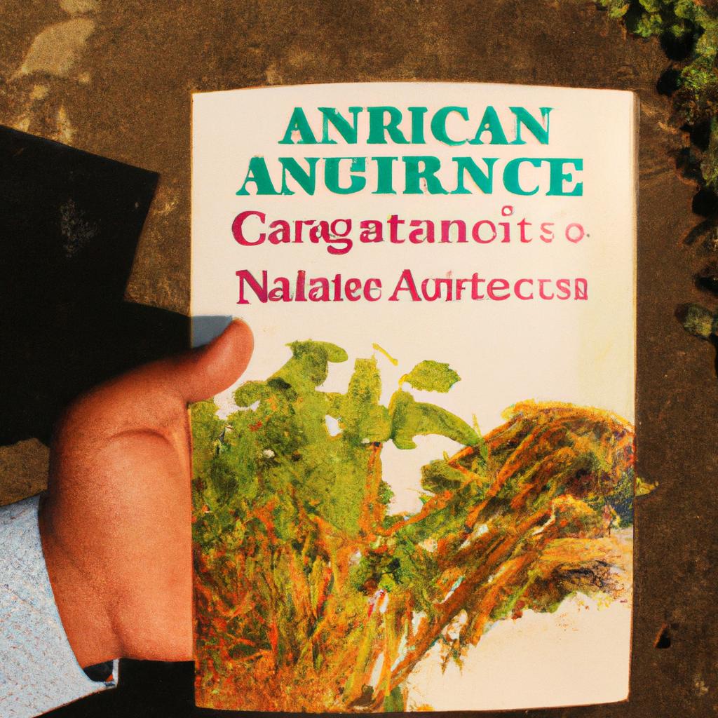 Person holding agricultural insurance brochure